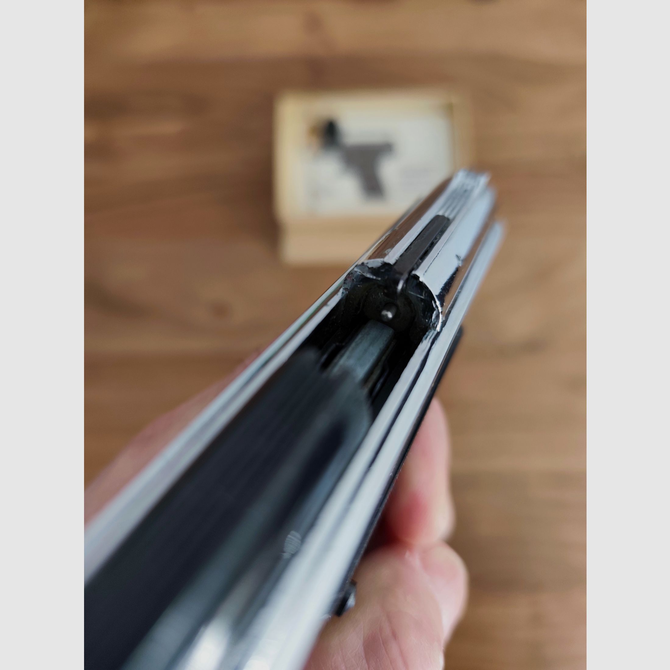 Sehr seltene Mayer & Riem PERFECTA G5 in Teil Nickel   PTB 12