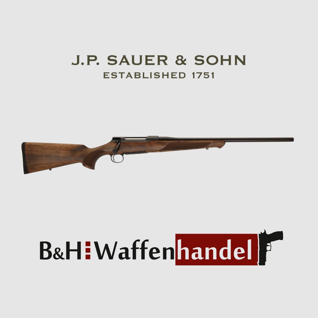 auf Lager: Sauer & Sohn S 100 Classic 9,3x62 / LL 56cm / Laufgewinde