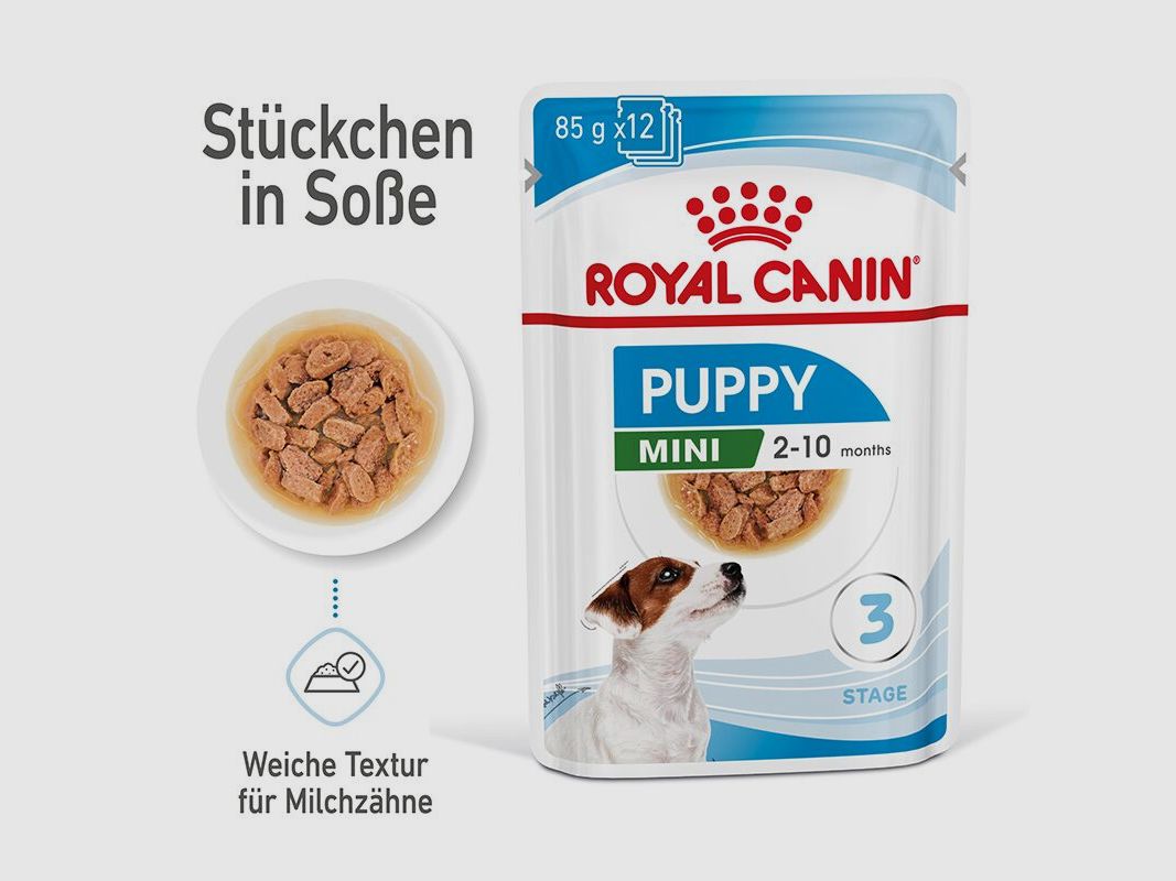 ROYAL CANIN Kleine Hunde Nassfutter Welpen bis zum 10. Monat 12x85 g