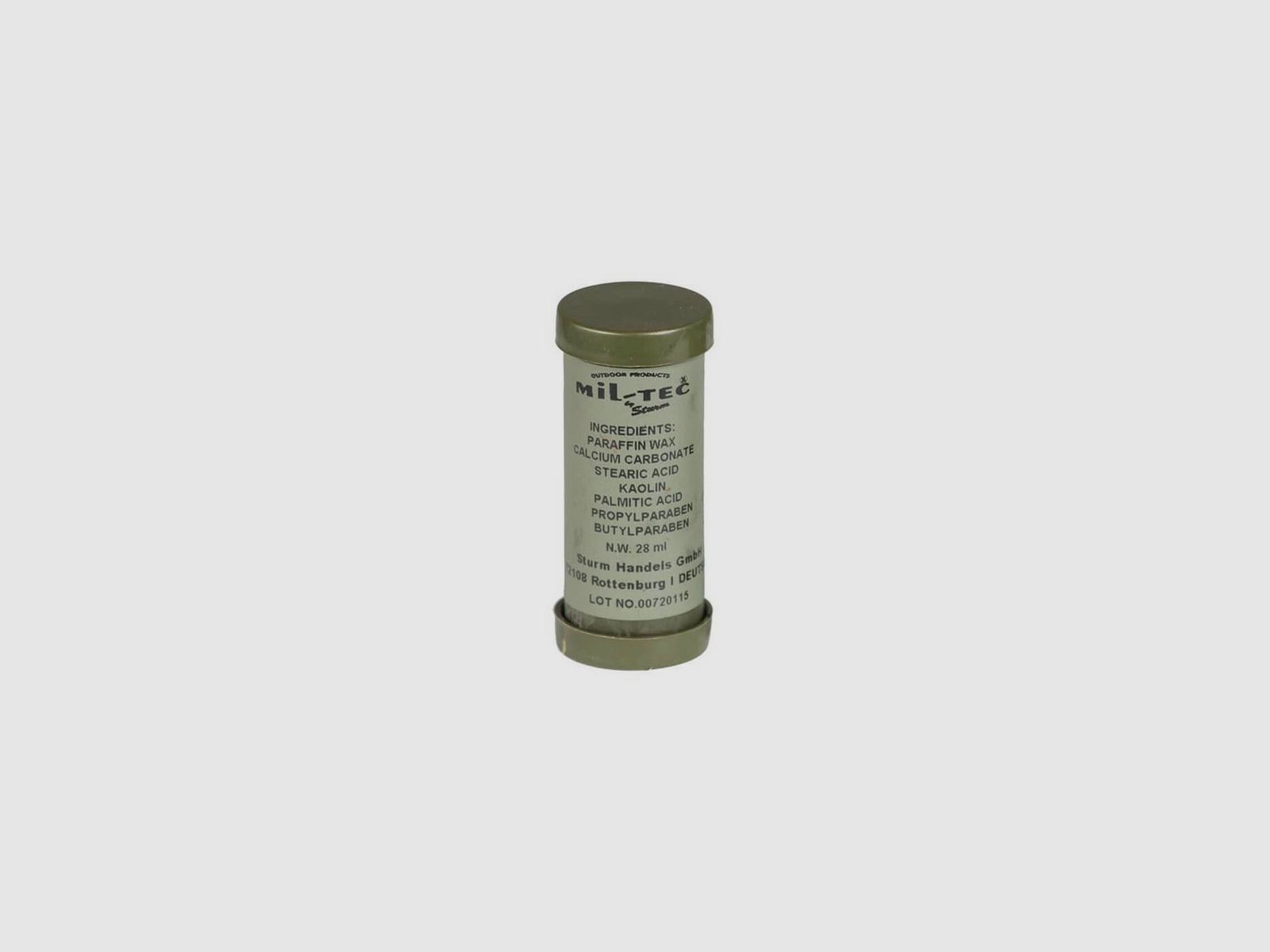 Crema de camuflaje para el rostro Mil-Tec, stick de camuflaje bicolor 55 g verde claro y verde oscuro, imagen 1 de 3