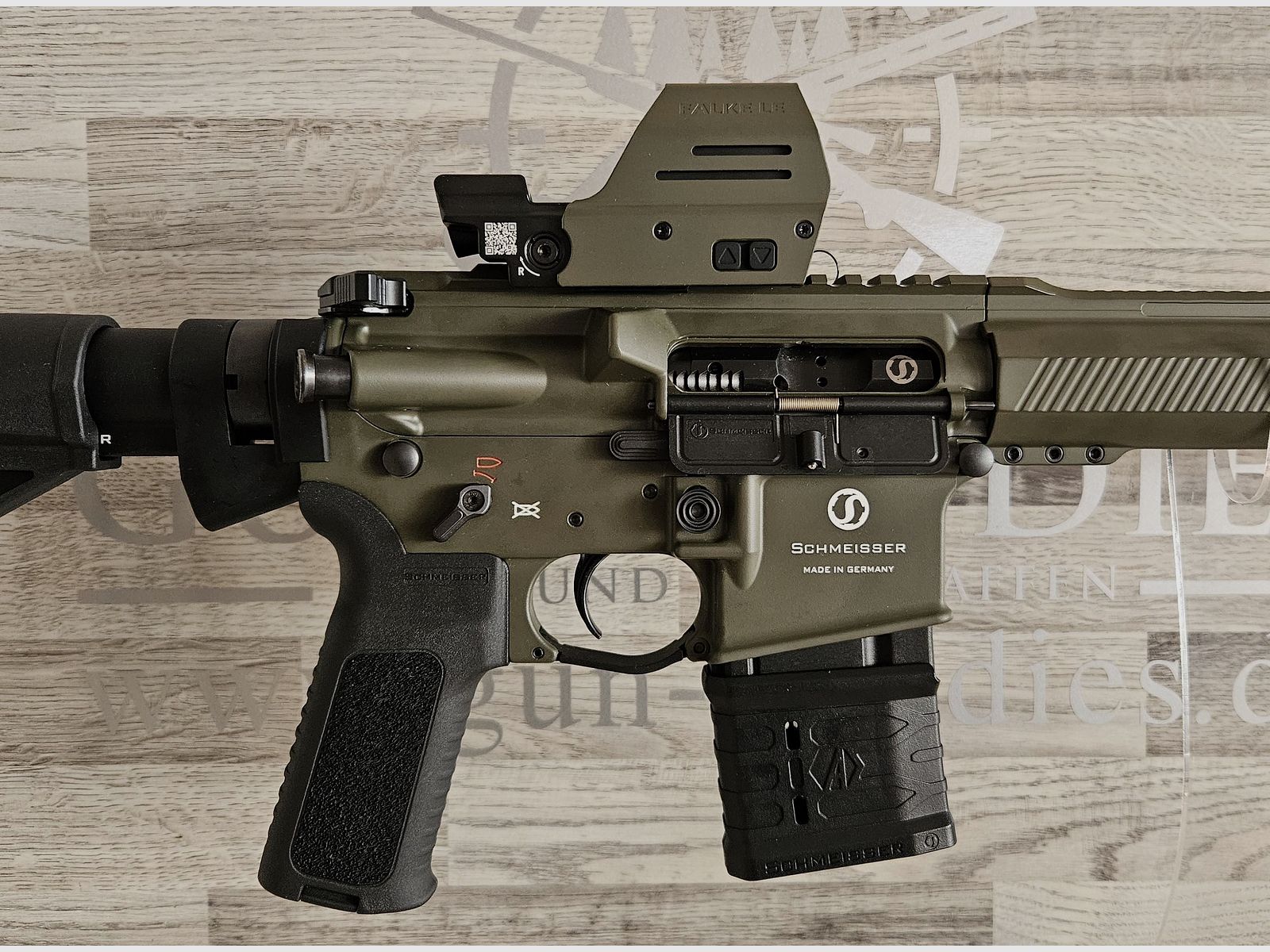 Schmeisser AR15 M4FL Sport Oliv 14,5" .223Rem. en set con visor - ¡envío gratis! - Producto nuevo del comercio especializado