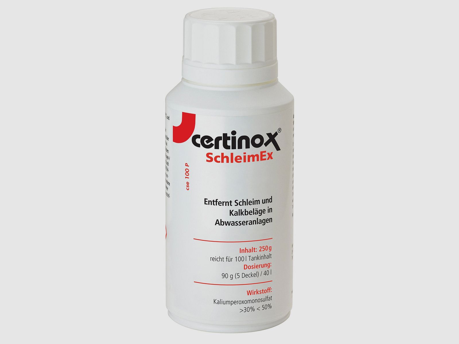 certinox SchleimEx – Nettoyant pour Réservoirs d'Eaux Usées cse 100 p, 250 g Poudre