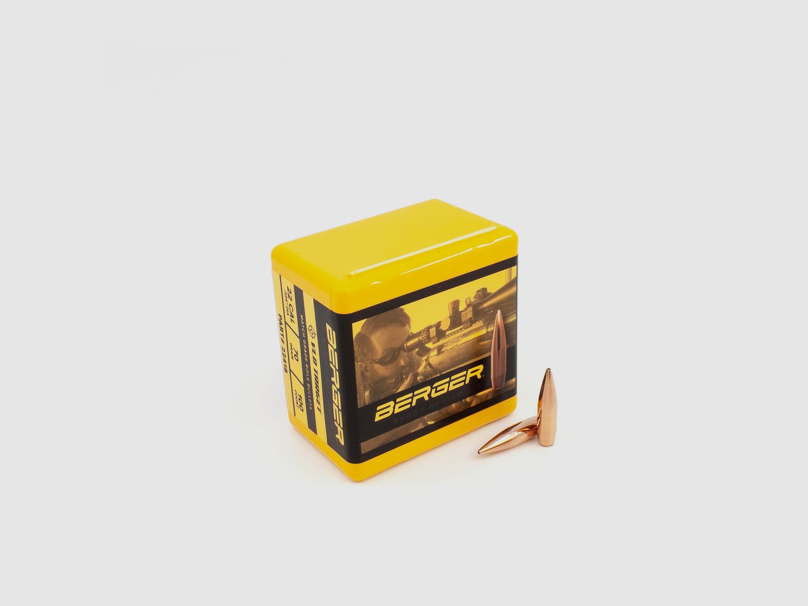 Proiettile Berger .22 VLD Target 70GR 100 Pezzi