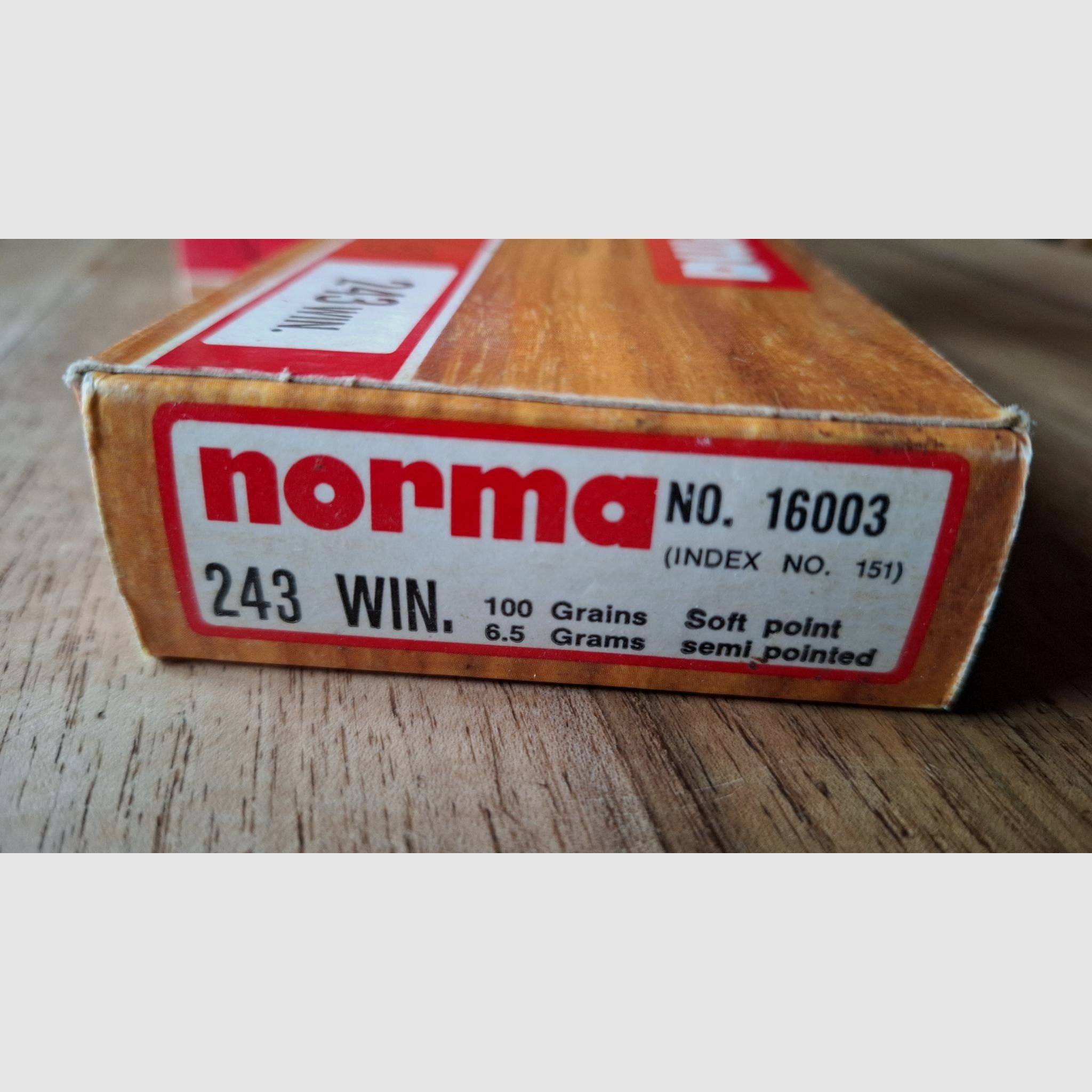 .243 Win - 36 Schuss Norma Soft point 100grains