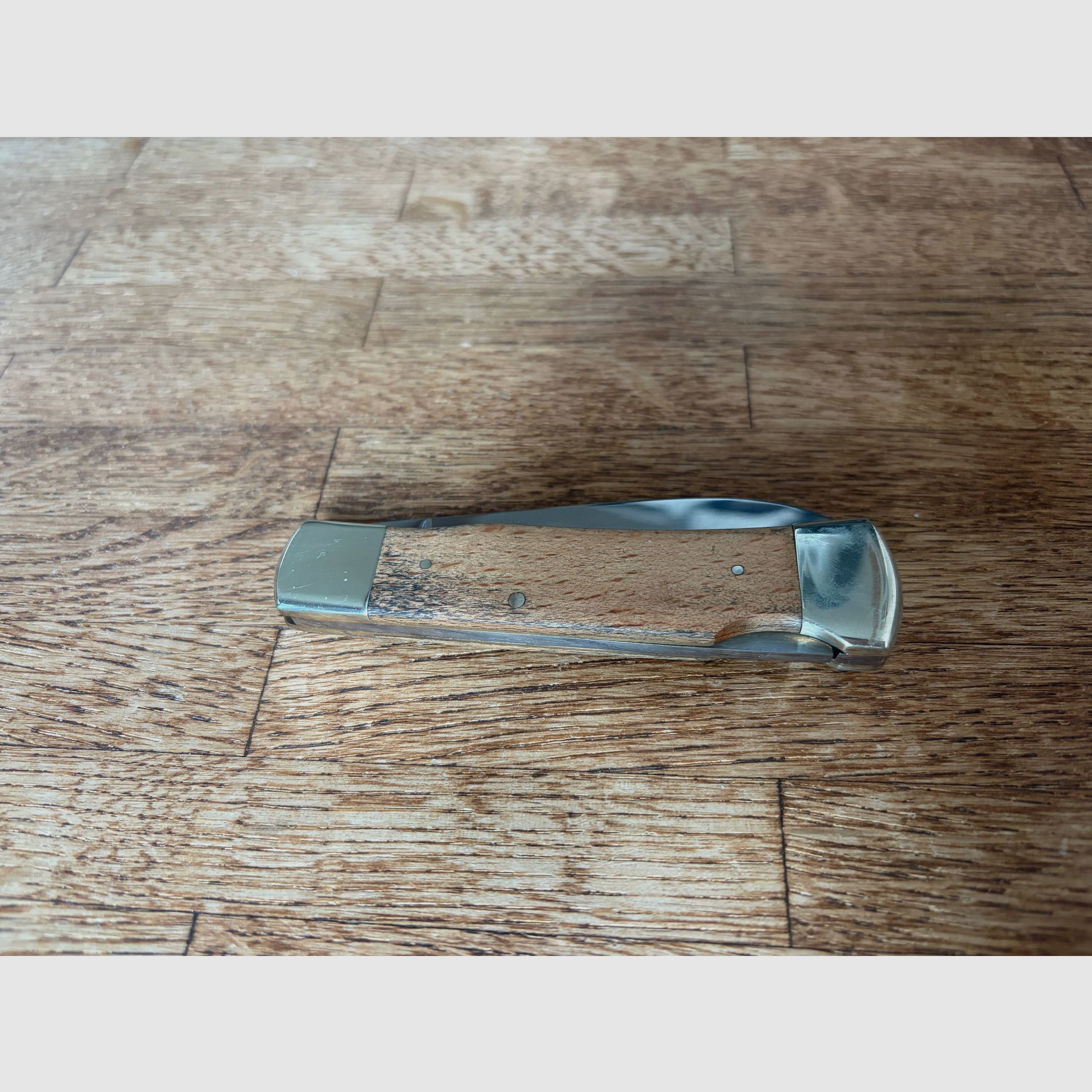 Cuchillo de bolsillo Hartkopf de madera de serpiente – Cuchillo de caballero de Solingen con herrajes de alpaca