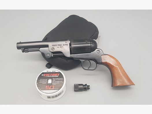 Reck Mod. Army Cal. 380 K 9mm RK Single Double  Action Schreckschuss SRS Western  Revolver PTB 325  sehr selten