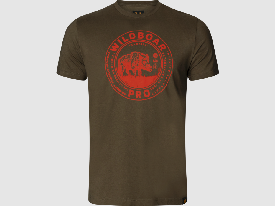 Camiseta Härkila Wildboar de manga corta, verde (10290002900), imagen 1 de 4