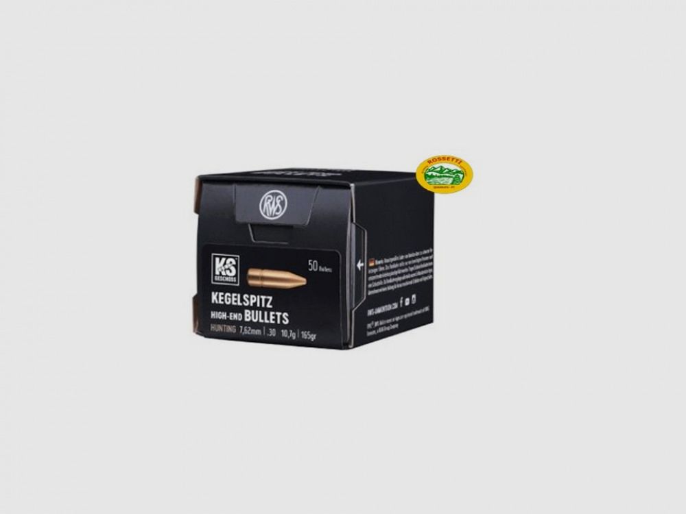 RWS bullets KS cal.308 165 gr. 50 pcs. 2146371