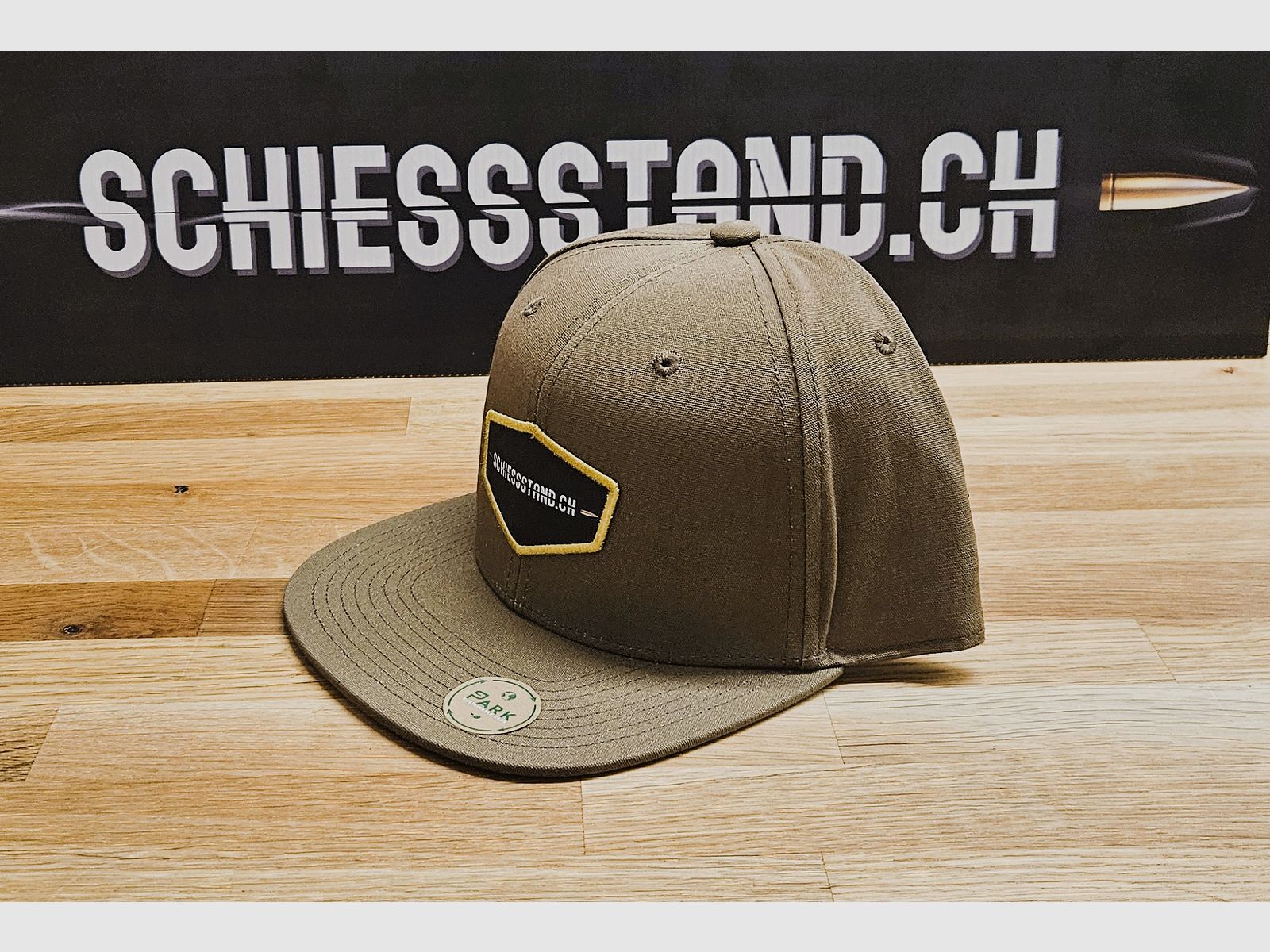 Park – Casquette / Schiessstand.ch / Brown Earth Snapback Durable, image 2 sur 2