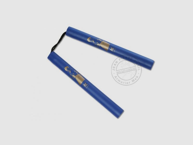Nunchaku Schaumstoff mit Seil - Bruce Lee - Blau