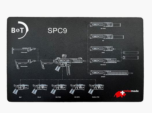 Cutting mat B&T SPC9 Pro 43 x 28 cm black