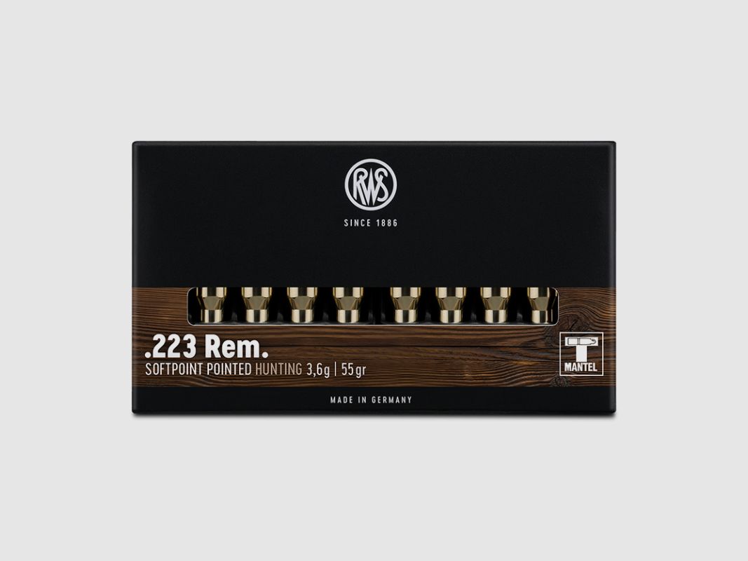 RWS Munition .223Rem. TMS - Teilmantel Spitz, 3,6 g