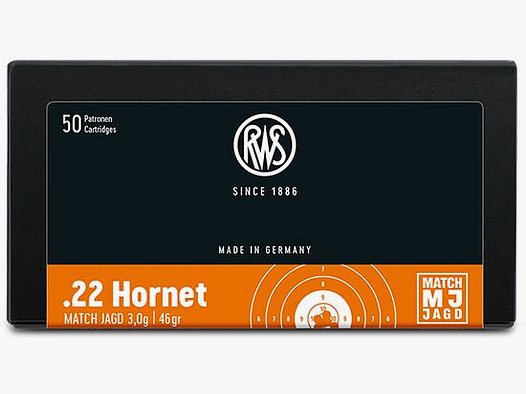 RWS	 RWS Match Jagd .22 HORNET 3,0G 50ER