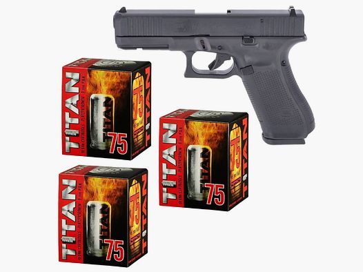 Silvester Feuerwerk Set Glock 17 Gen 5 Schreckschuss