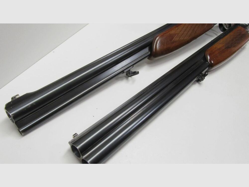 BBF side lock combination rifle Brünner BRNO SUPER, 7x65R & 12/70, ZFR S&B 12/70;7x65R