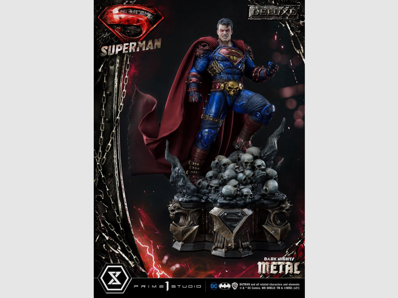 Dark Knights: Metal Statue 1/3 Superman Deluxe Bonus Ver. 88 cm | 43117