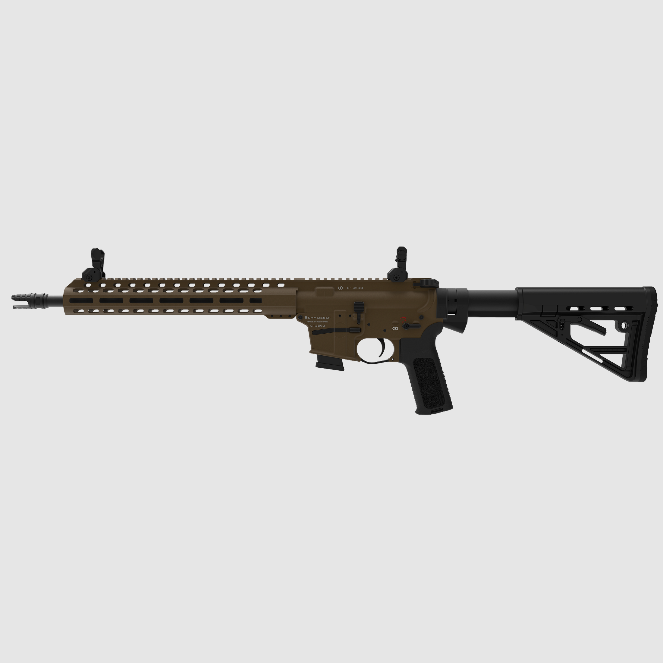 Schmeisser AR15-9 M4FL, Bronze, Set inkl. Falke S & Futteral