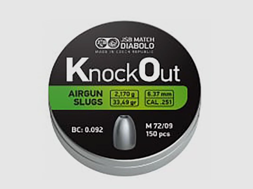 JSB Knock Out Slugs .251 / 6.37 mm