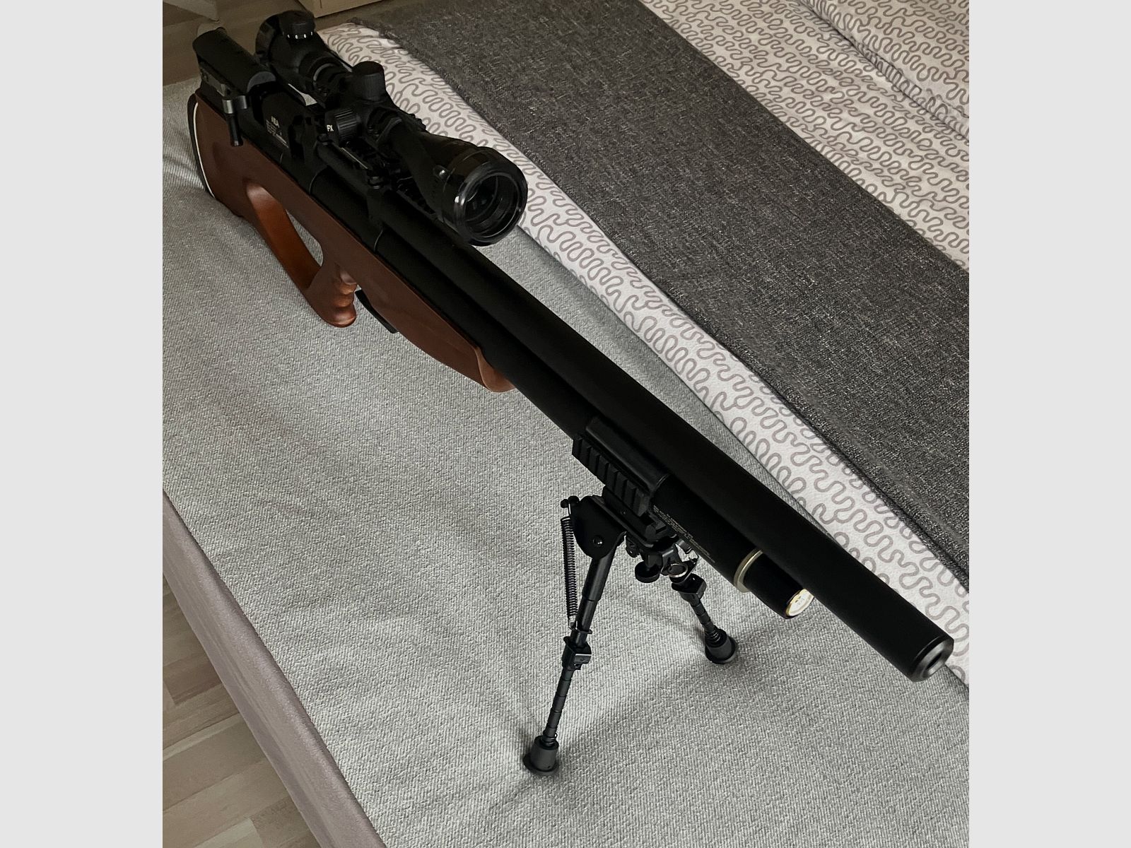 AEA Challenger Bullpup CAL .50 Luftgewehr 7,5 J Komplettset mit FX Optik Kompressor Tasche Munition - neuwertig