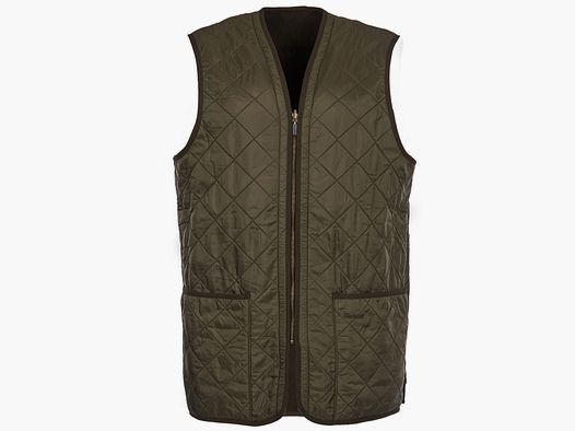 BARBOUR POLARQUILT FLEECE VEST/ZIP-IN LINER, OLIVE