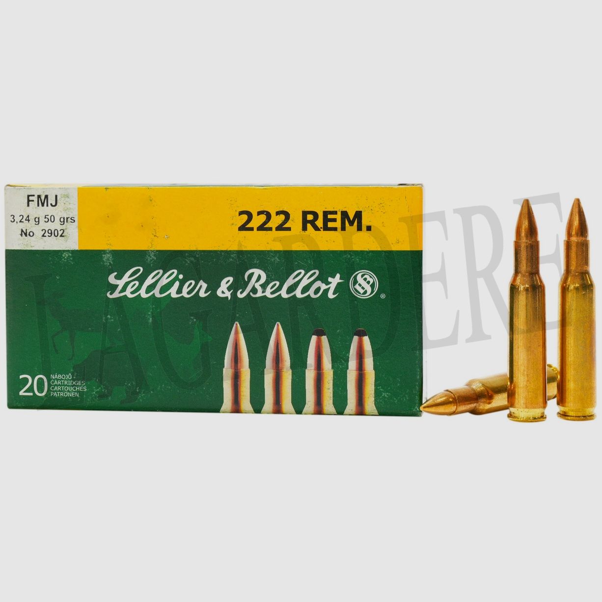 SELLIER&BELLOT FMJ/PUNTO INTERO 50 GRS (PATRONA CON PROIETTILE)