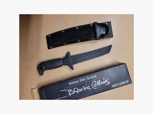 Meyerco Blackie Collins Knife Military Elite Tactical Knife MAMTA Tanto Point