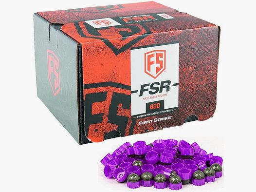 First Strike Paintballs 600 strzałów pudełko (szary / fioletowy)