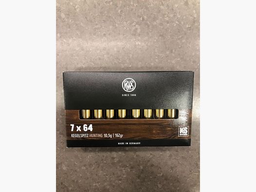 RWS CARTRIDGES 7 X 64 GR 162 KS