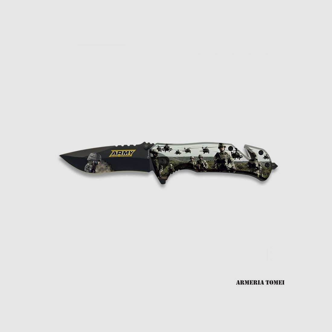 Messer – Albainox – Army 3D Griff Aluminium 8,2 cm