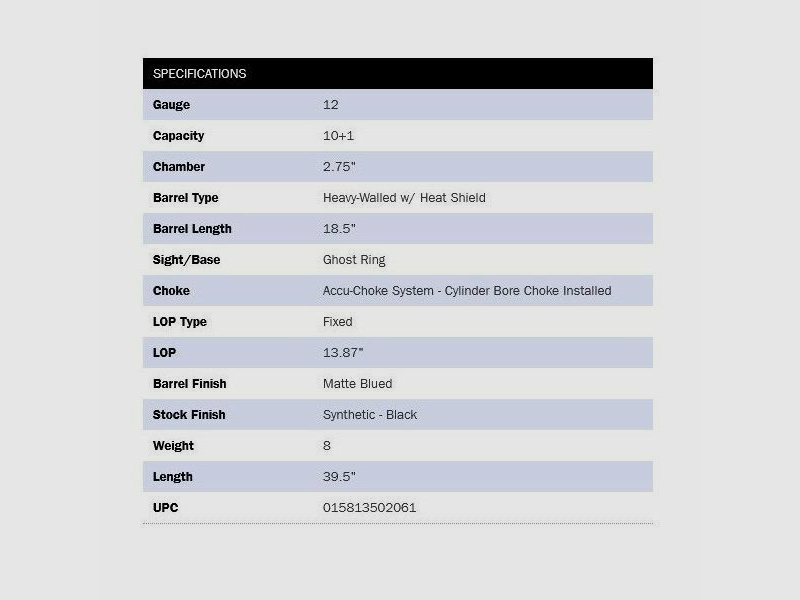 Mossberg 590M Mag-Fed 18.5" Black Ghostring