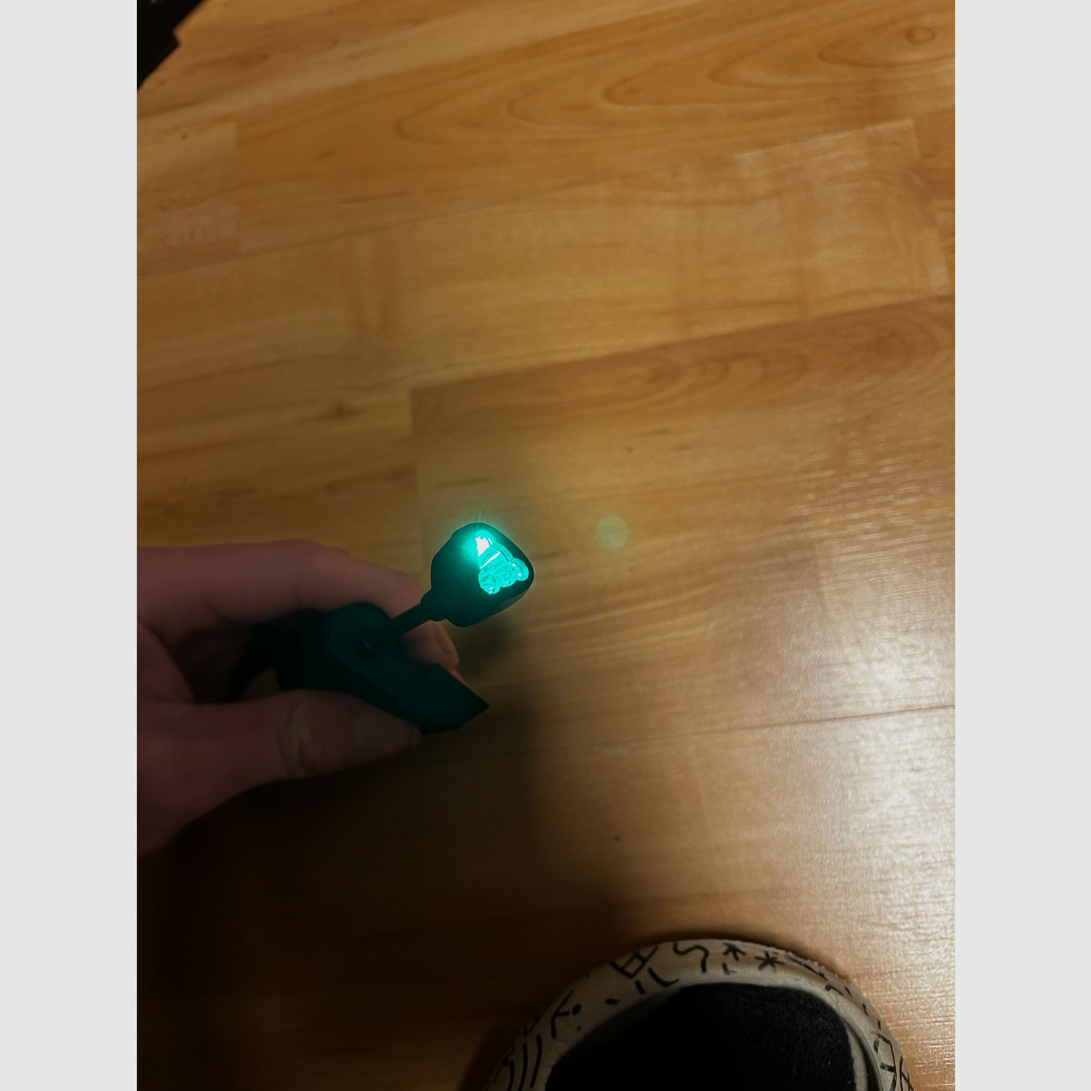 Helmlampe für die Seitenschiene