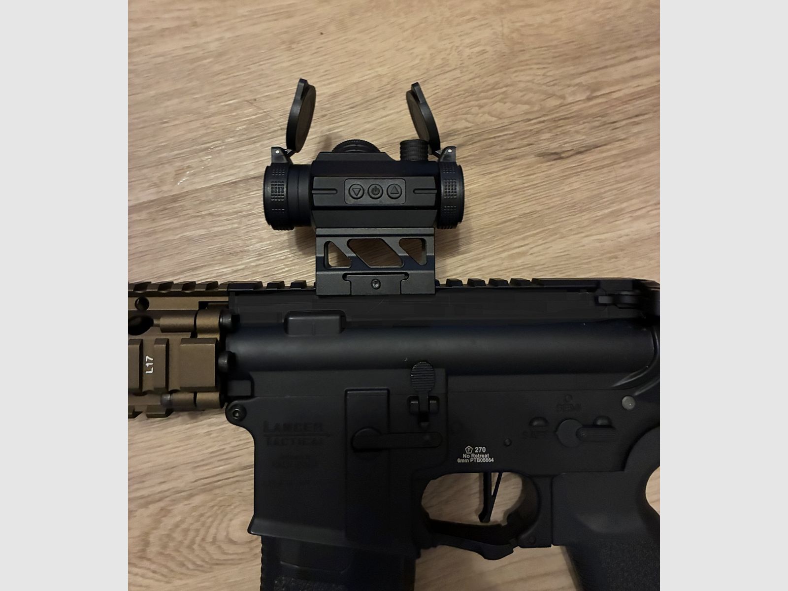 Lancer MK18 Gen3 New Version w/ ETU Full Metal (S)AEG, Negro/Bronce