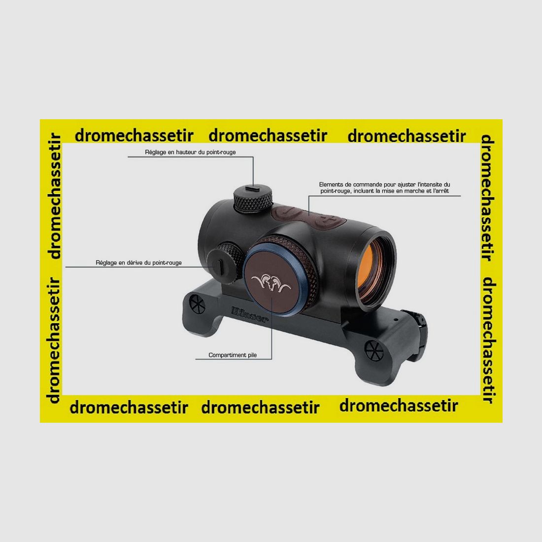 Point rouge Blaser RD 17, 2 Moa avec montage acier pour Blaser R8, image 5 sur 5