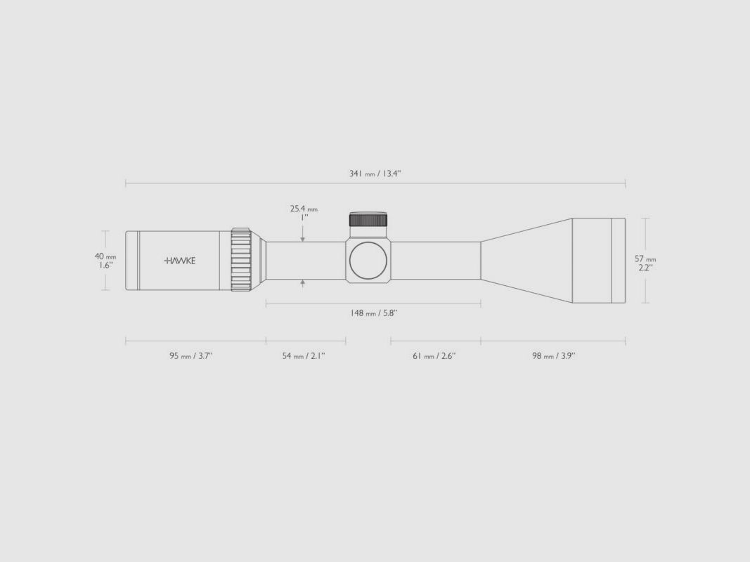 Hawke Zielfernrohr Vantage IR 4-12x50 Abs. Rimfire .22 lr, Bild 8 von 8