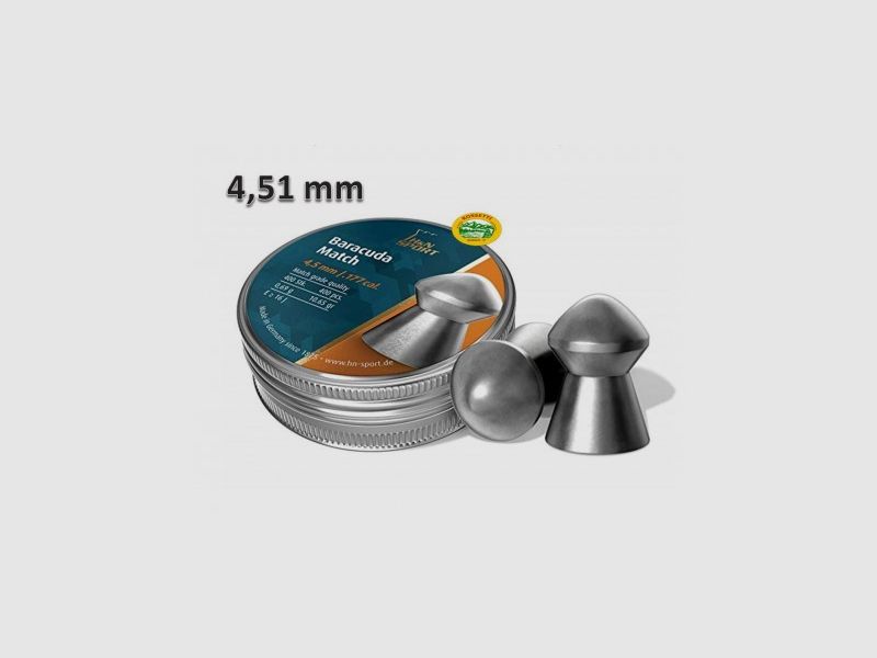 H&N SPORT Geschosse BARACUDA MATCH Kal. 4,51mm 0,69gr