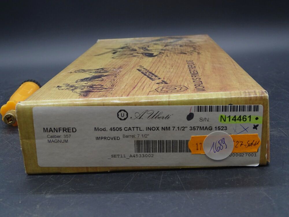 Uberti 1873 Cattleman Inox Acero Inoxidable 7 1/2 " Calibre .357 Magnum 1873 Cattleman INOX Acero Inoxidable