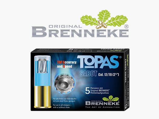 Brenneke TOPAS® Sabot .12/70 20g 5 Patronen