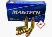 Magtech Pistol Cartridge 9mm Luger FMJ 124grs