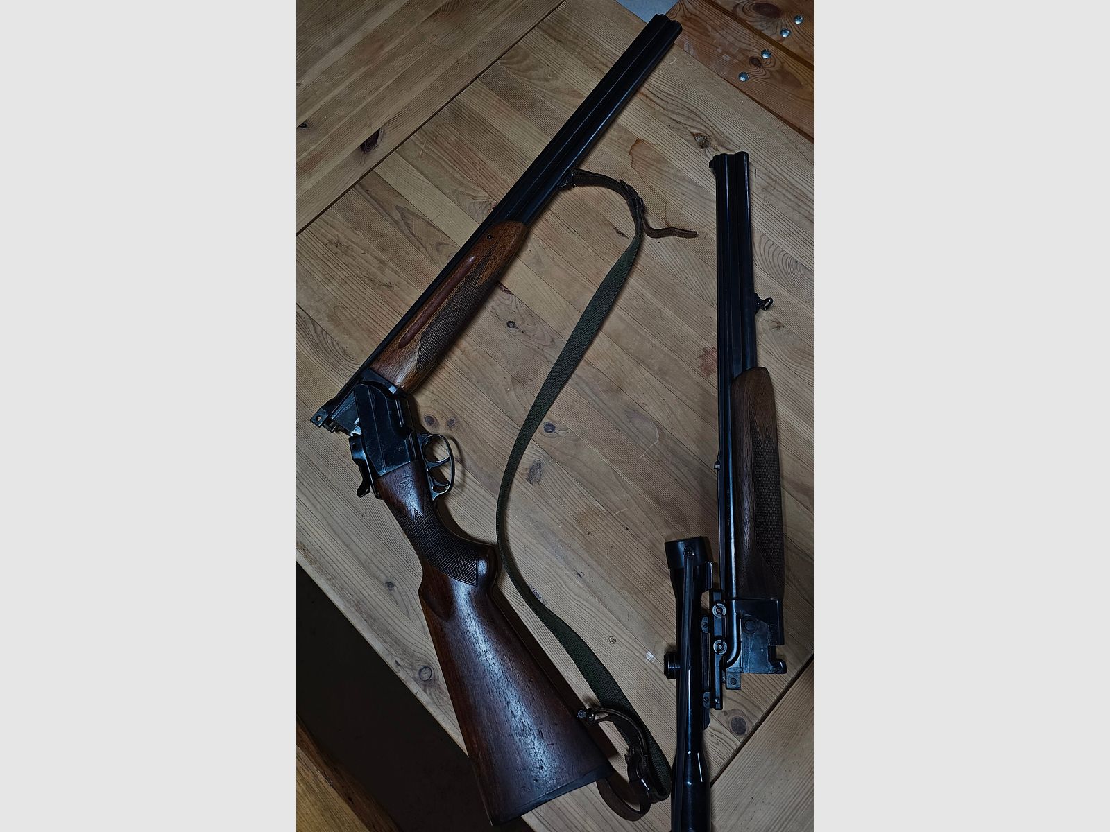 Bockdoppelflinte 16/70 mit wechsellauf 16/70-7x57R
