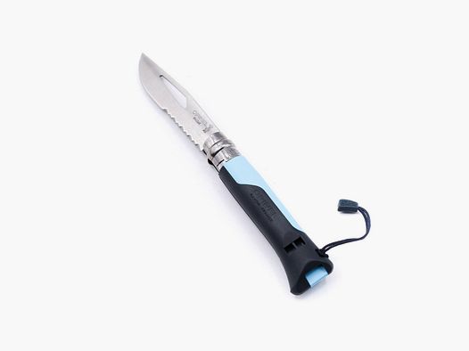 OPINEL MESSER N. 8 HELLBLAU + PFIFFIKER
