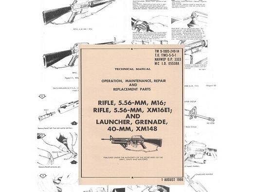 Nachdruck Technisches Handbuch für das US-Stumrgewehr M16