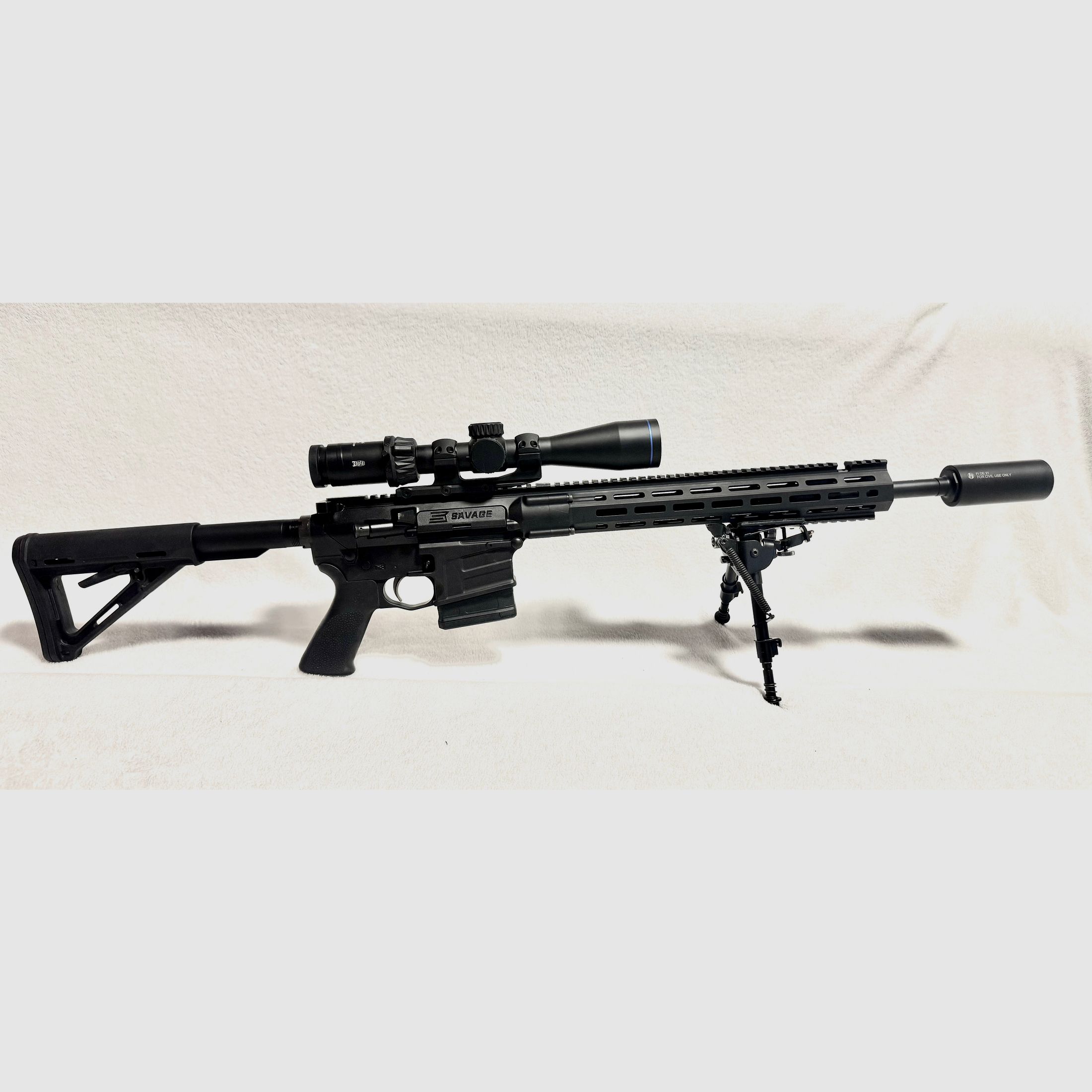 AR-10 Savage MSR-10 Hunter .308 18‘‘ ASE Utra SL5I Schaldämpfer