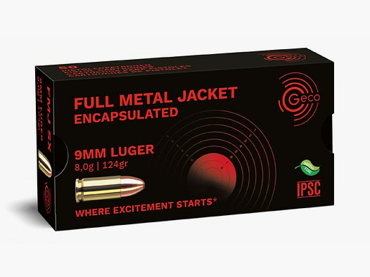 Geco Encapsulated SX Tombak FMJ - 124grs - 50pcs