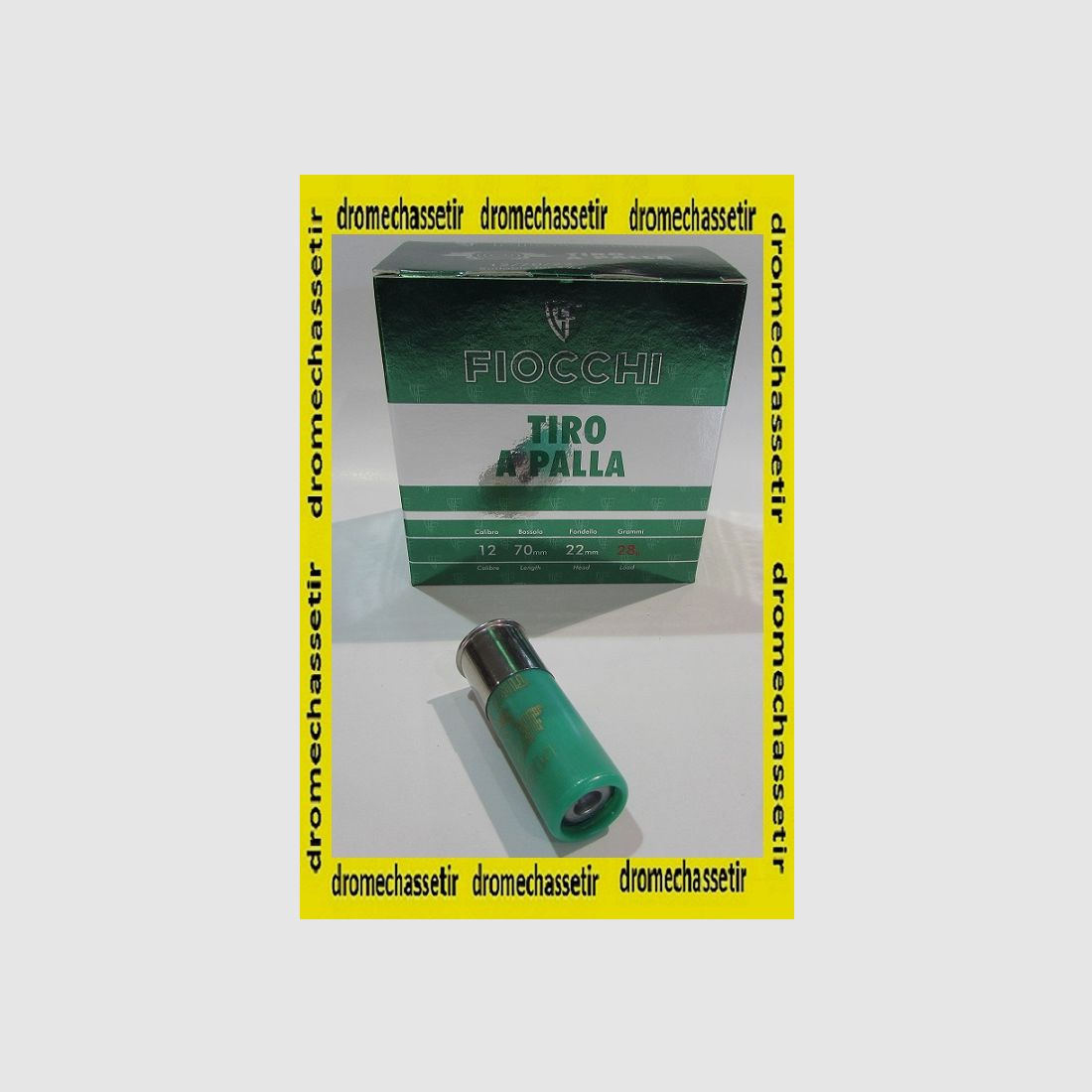 Box mit 25 Patronen FIOCCHI SLUG Kal. 12/70, Geschoss von 28gr, Bild 1 von 2