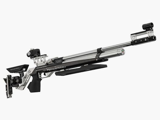 Rifle de aire comprimido Feinwerkbau 800 Alu apoyado