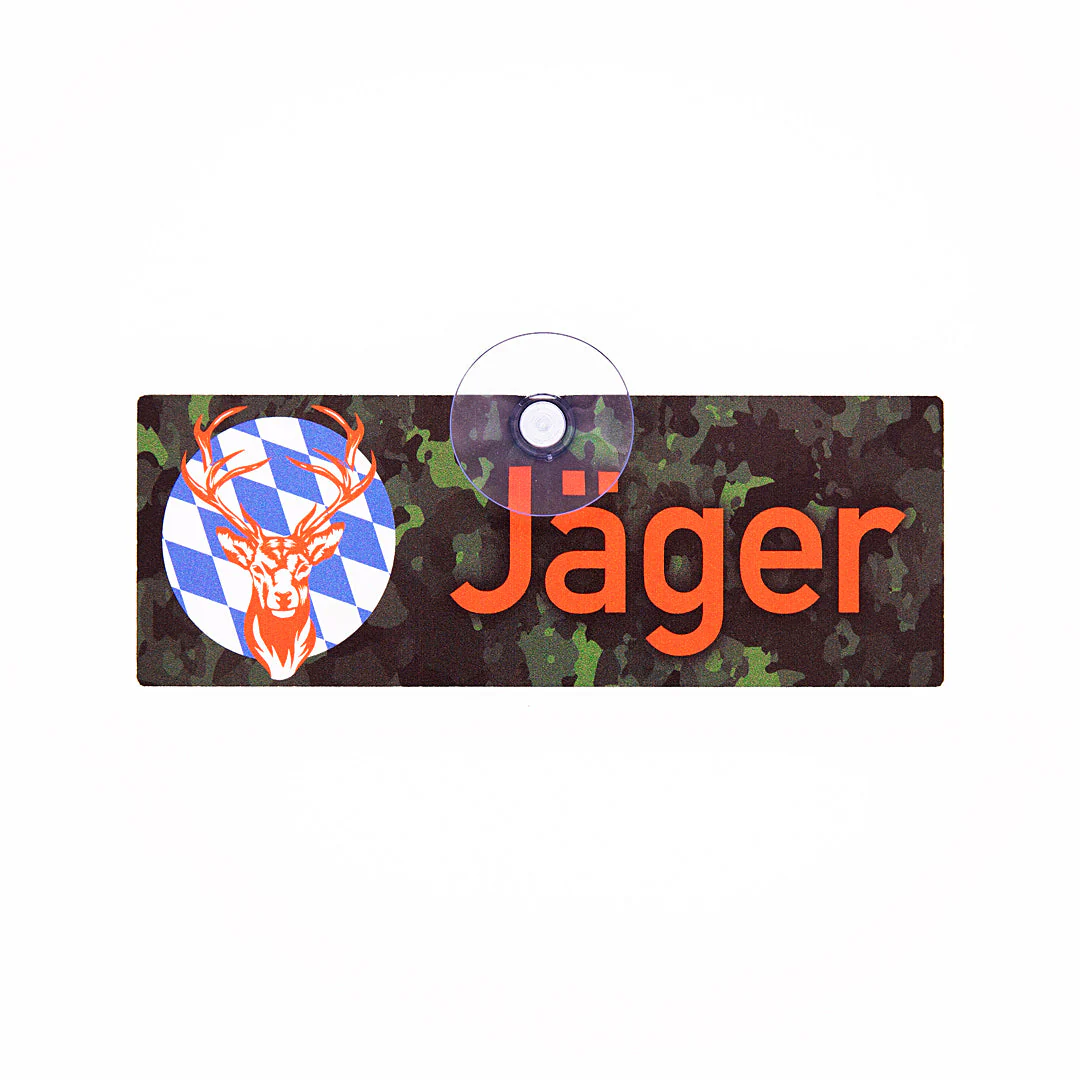 Hunting sign with suction cup "Hunter Bavaria