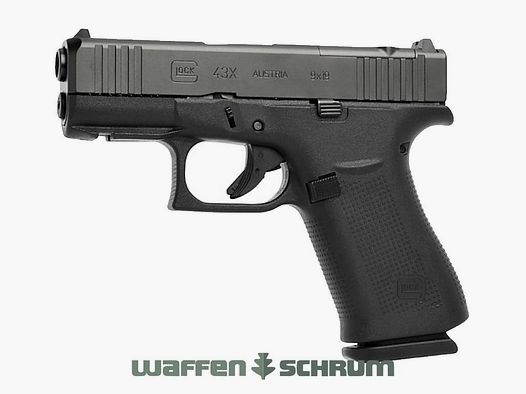 Glock 43X Zwart R/MOS/FS