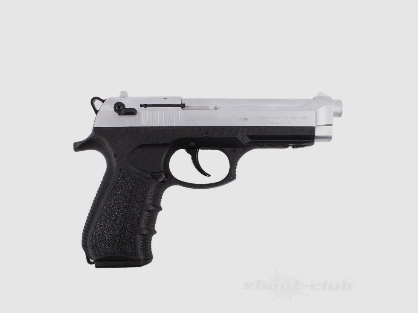 Zoraki 918-P Matt Chrom Schreckschusspistole 9 mm P.A.K.