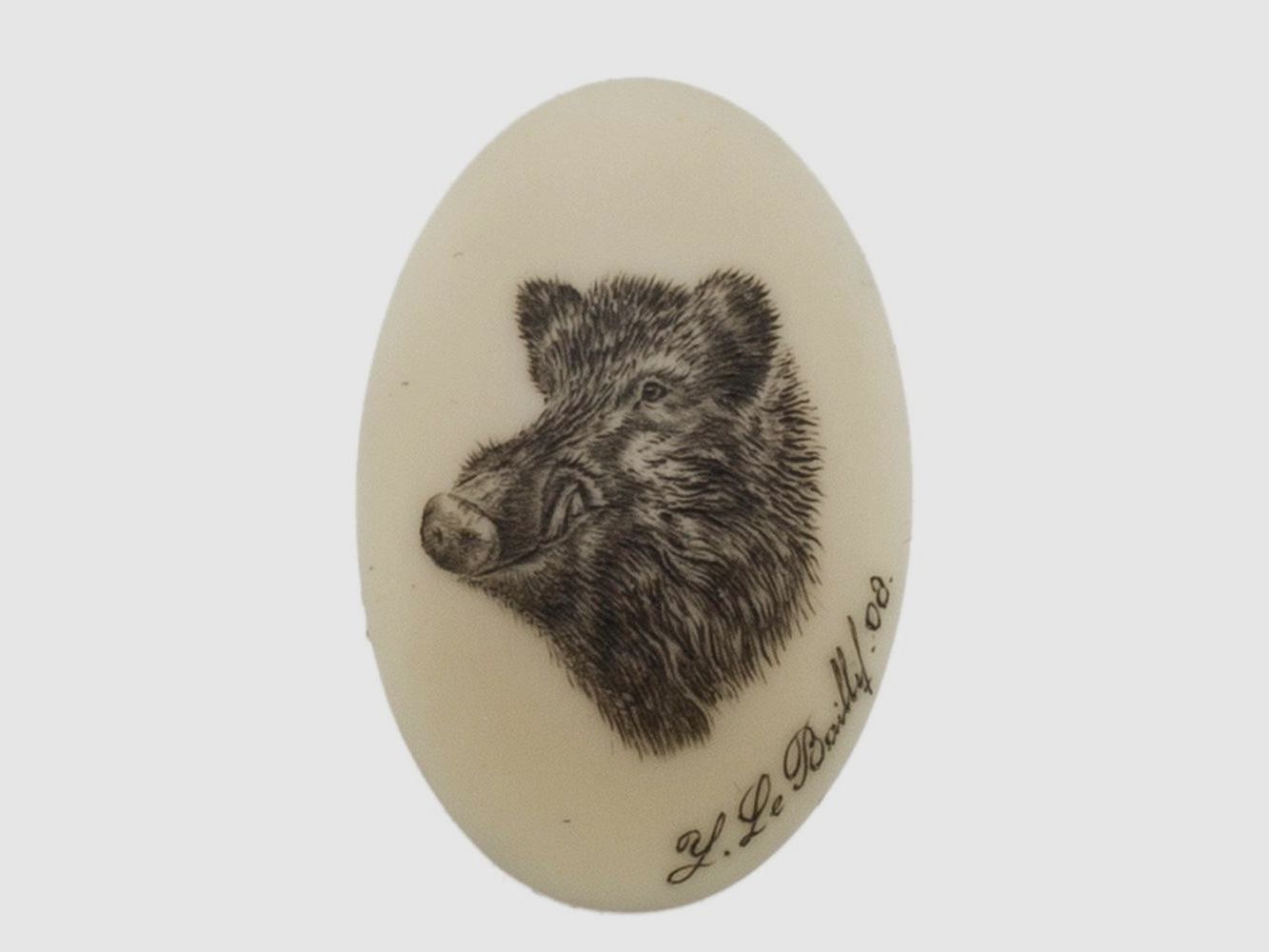 Wildschwein-Kappen Ivoire oder Silber - Hohe Widerstandsfähigkeit - Realistische Ausführung - Effektiver Schutz für Holz, Bild 2 von 5