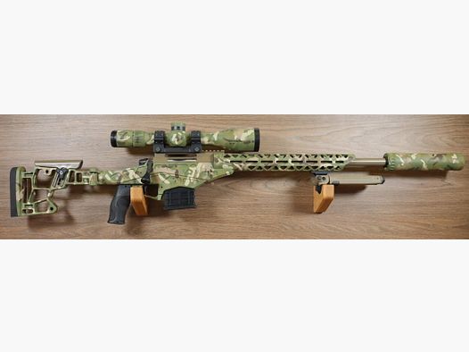T18 Multicam + Zielfernrohr Vortex Venom 5-25×56 + Montage Eratac 20 MOA + Schalldämpfer B&T
